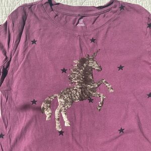 Gap L/S unicorn shirt